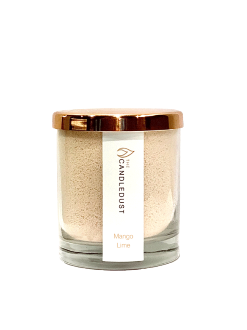 Biri žvakė stikliniame inde  "Mango&Lime"  160g. (degimo laikas ~30h)