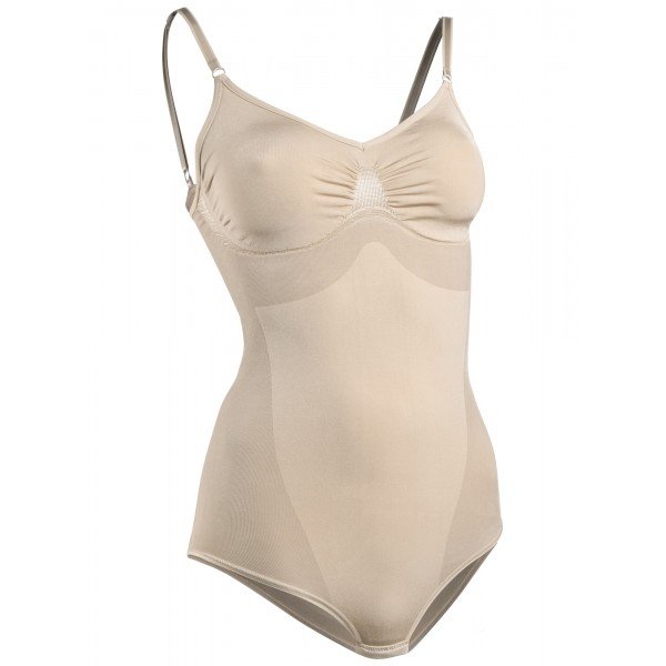 Figūrą liekninantis bodis plonomis petnešomis