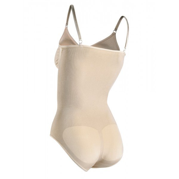 Figūrą liekninantis bodis plonomis petnešomis