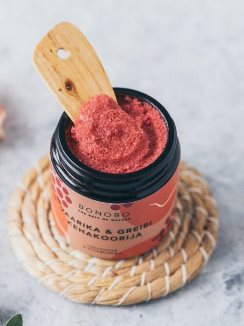 "Bonobo" aviečių ir greipfrutų kūno šveitiklis