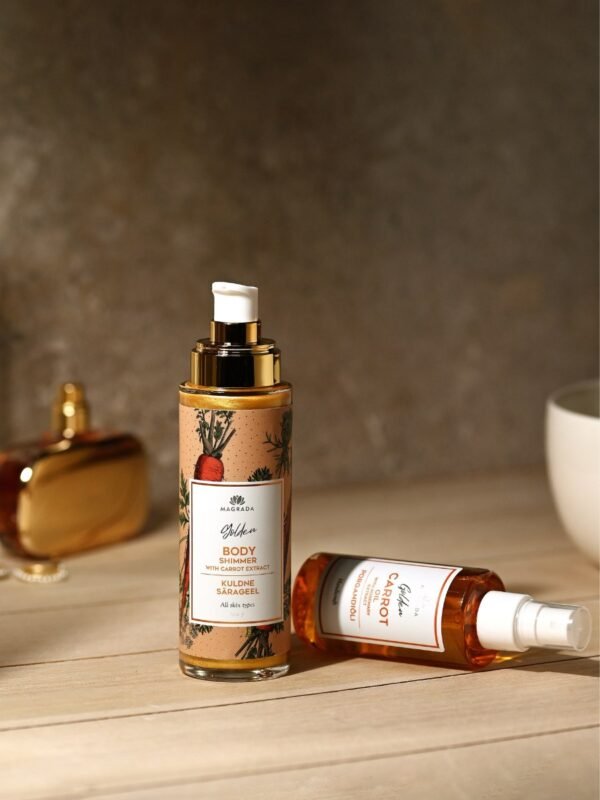 "Magrada" švytėjimo suteikiantis gelis „Golden Shimmer“ su morkų ekstraktu – 100 ml