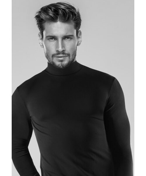 Plona palaidinė su kašmyru vyrams aukštu kaklu