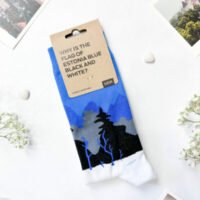 Kojinės "Blue-Black-White Forest" (dydis 36 - 46)