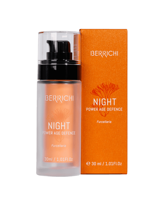 Night-ja-karp "Berrichi" naktinis veido kremas mišriai/normaliai/sausai odai, 30ml
