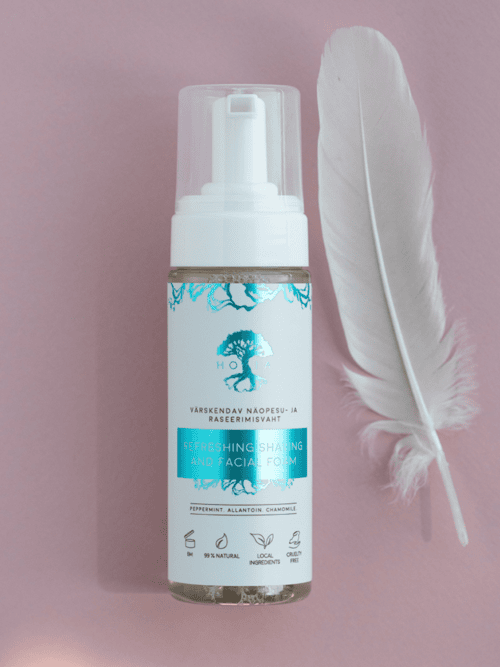 3-1 "Hoia"gaivinančios skutimosi ir veido prausimosi putos 2in1, 150ml