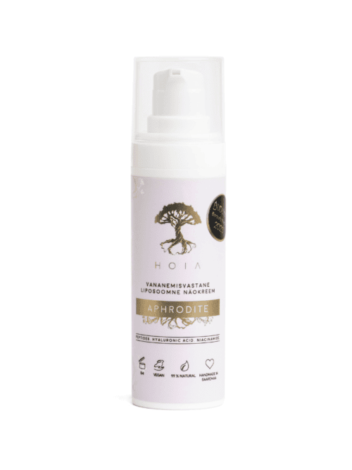 Liposoomne Näokreem "Hoia" raminantis veido kremas "Mėlynių galia", 30ml