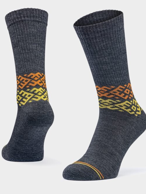 Kasdienės merino vilnos kojinės, unisex - tamsiai pilkos