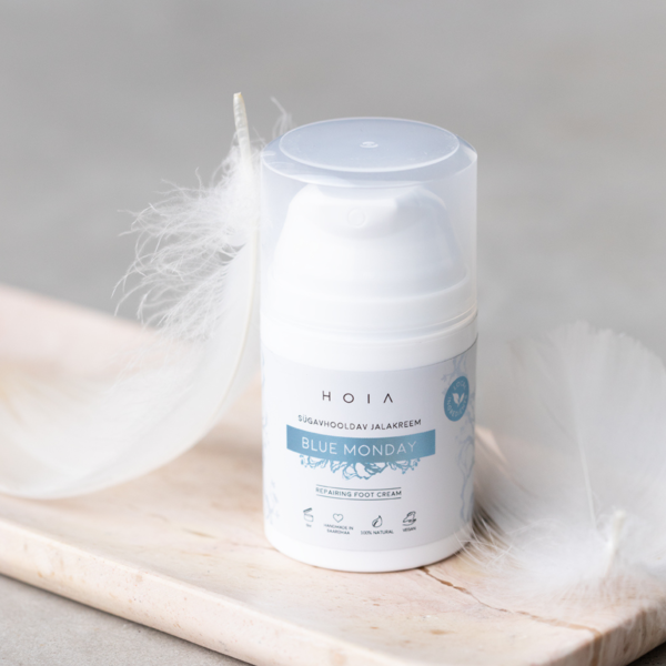 "Hoia"  gilaus maitinimo pėdų kremas "BLUE MONDAY" 50ml