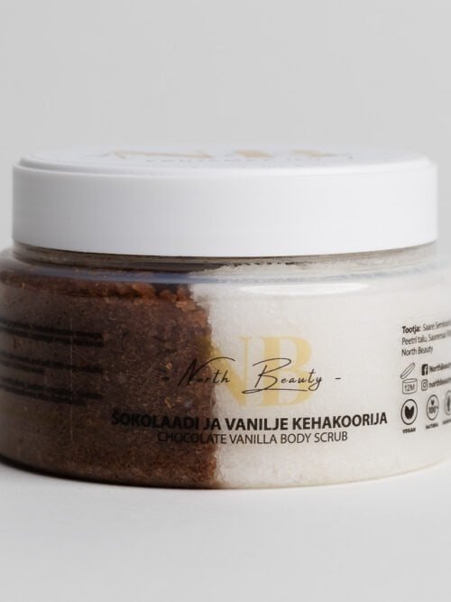 "The North beauty"  šokolado ir vanilės kūno šveitiklis, 300g