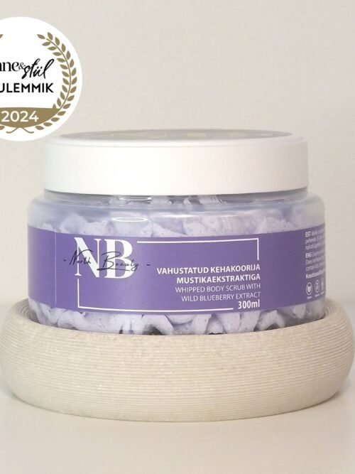 "The North beauty"  putojantis kūno šveitiklis su mėlynių ekstraktu, 300ml