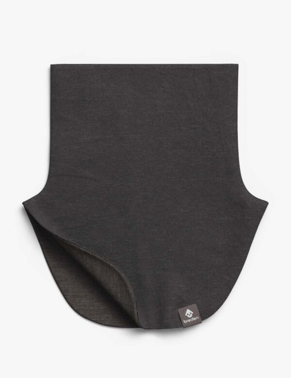 MIKEL-kids-merino-tubescarf-covers-chest_dark-grey-melange-fl.jpg "Breden" merino vilnos mova "MIKEL"