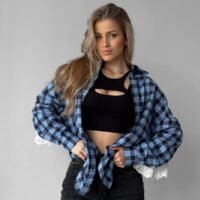 Marškiniai su nėriniu