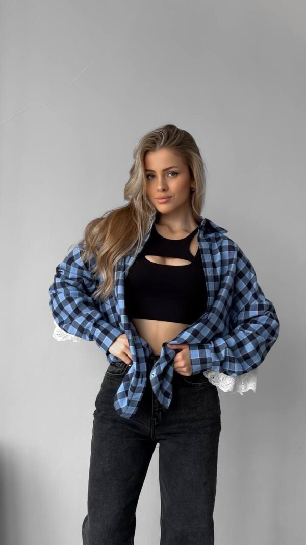 Marškiniai su nėriniu