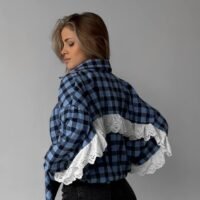 Marškiniai su nėriniu