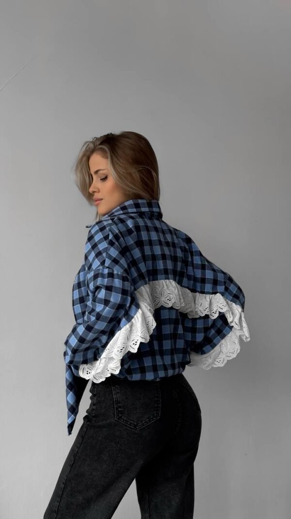 Marškiniai su nėriniu