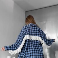 Marškiniai su nėriniu