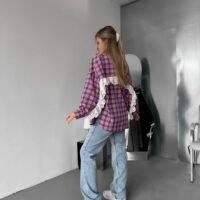 Marškiniai su nėriniu