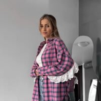 Marškiniai su nėriniu