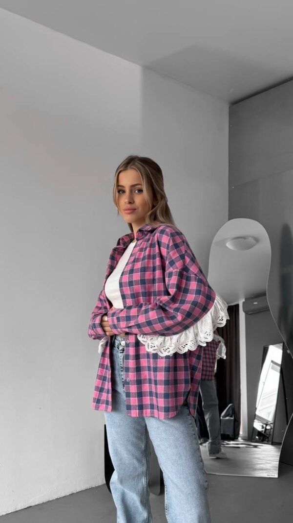 Marškiniai su nėriniu