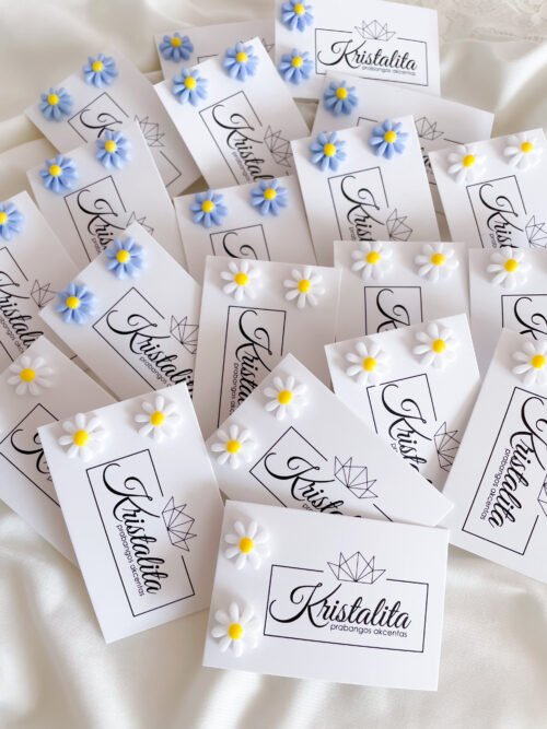 Auskarai "Ramunėlė"