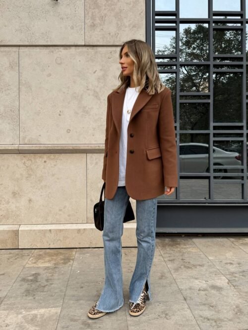 Laisvo kirpimo paltas - švarkas