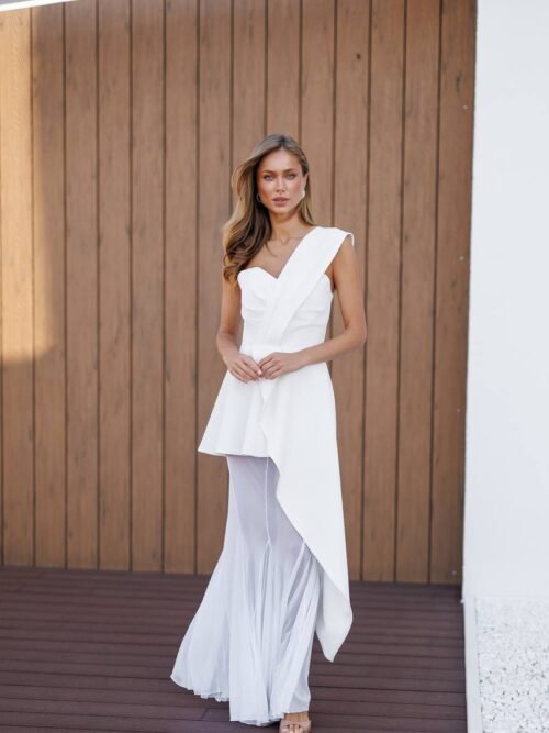 Dviejų dalių proginė suknelė