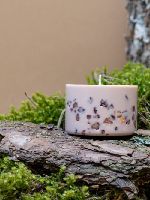 Sojos vaško žvakė su liepų žiedų ir medaus aromatu 325 ml.