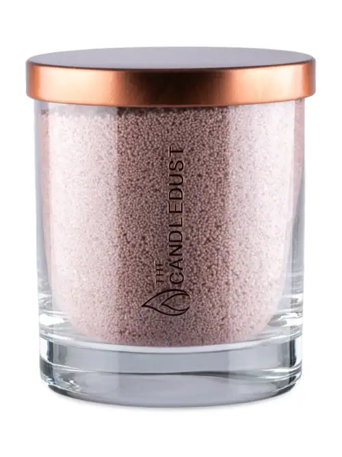 Nude-Sand_Candle_sand Bekvapė biri žvakė nude spalvos 160g. (degimo laikas ~30 val.)