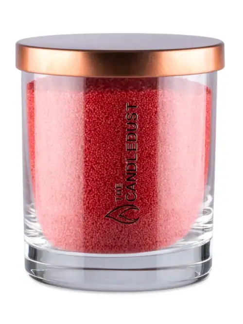 Red_-Sand_Candle_sand Bekvapė biri žvakė raudonos spalvos 160g. (degimo laikas ~30 val.)