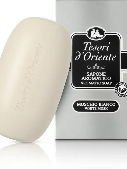 71IO4fhpgdL._AC_SL1500_1800x1800 Tesori d'Oriente aromatinis Muilas MUSCHIO BIANCO 150 g.