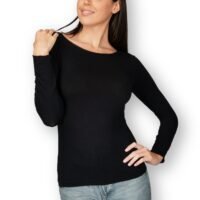 212842-nero-fr-02-scaled 2 palaidinės su kašmyru - specialus pasiūlymas su 20% nuolaida. Kūno spalvos golfas ir juoda palaidinė atviru kaklu